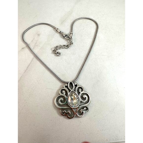 Brighton Geneva Swarovski Silver Toned Necklace - Picture 7 of 7